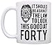 Birthday Gifts For All 40th Against the Law to Look This Good at Forty Gift 11oz Ceramic Coffee Mug with Handle