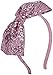 kate spade new york Girls' Bowheadbandrosegoldglitter, Rose Gold Glitter, One Size