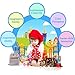 AMOSTING Building Blocks Educational Toys Set Plastic Building Discs STEM Toys for Preschool Kids Boys and Girls -360pcs with Storage Bag