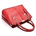 OURBAG Women Leather Handbags Fashion Top Handle Bag Cross body Shoulder Bag for Ladies Wine Red Medium