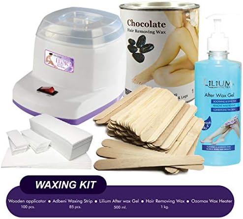 Adbeni Hair Removal Waxing Kit Electric Hot Wax Warmer Heater Waxing at Home GC755