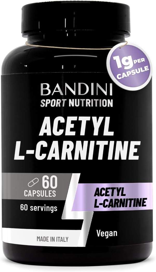 Bandini Acetyl L-Carnitine 1000mg 60 Vegan Capsules High Strength