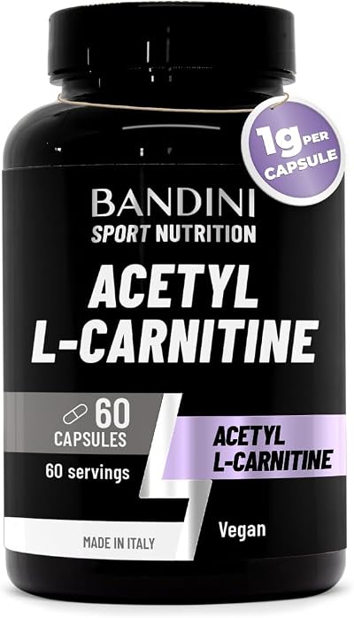 Bandini Acetyl L-Carnitine 1000mg 60 Vegan Capsules High Strength