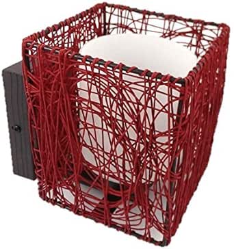 CristalRecord Aplique de pared E27, Rojo: Amazon.es: Iluminación