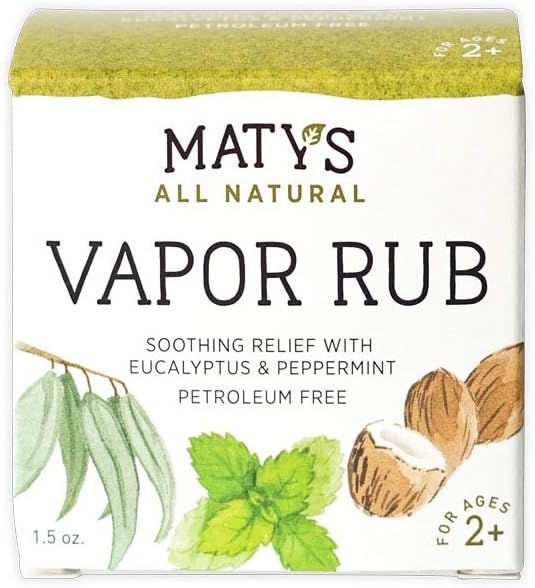 Maty's All Natural Vapor Rub 1.50 oz (Pack of 8)