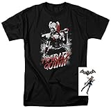 Harley Quinn with Baseball Bat DC Comics T Shirt & Stickers (XX-Large)