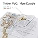 Yocatech Clear Crossbody Purse NFL Stadium Approved Transparent Bag with Turn Lock Closure Chain Shoulder Bag (Black)