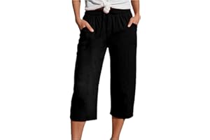 Muslin Shorts Womens 2025 Summer Linen Shorts Beach Capris with Pockets Summer Pants Lightweight Fabric Slacks Clothes