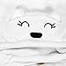 Lovely Soft Baby Blanket Towels Animal Shape Hooded Bath Towel Bathrobe Clothes (0~2 Years, White)