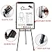 Magnetic Whiteboard Easel Stand, Upgraded 24 x 36 Inch Dry Erase White Board Tripod Flip Chart, Magnetic Eraser, 2 Markers, 25-Sheet Papers, 6 Magnets