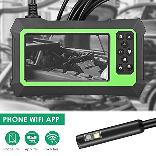 S SMAUTOP Industrieendoskop 1080P HD-Endoskopkamera mit Zwei Objektiven Doppelkameraendoskop mit 8 einstellbaren LED… – Bild 6
