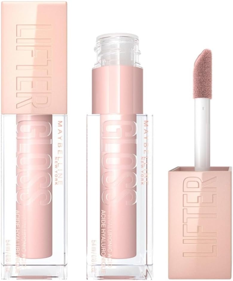 Maybelline Lifter Gloss Hydrating Hyaluronic Acid Ice Shade 002 Duo Bundle