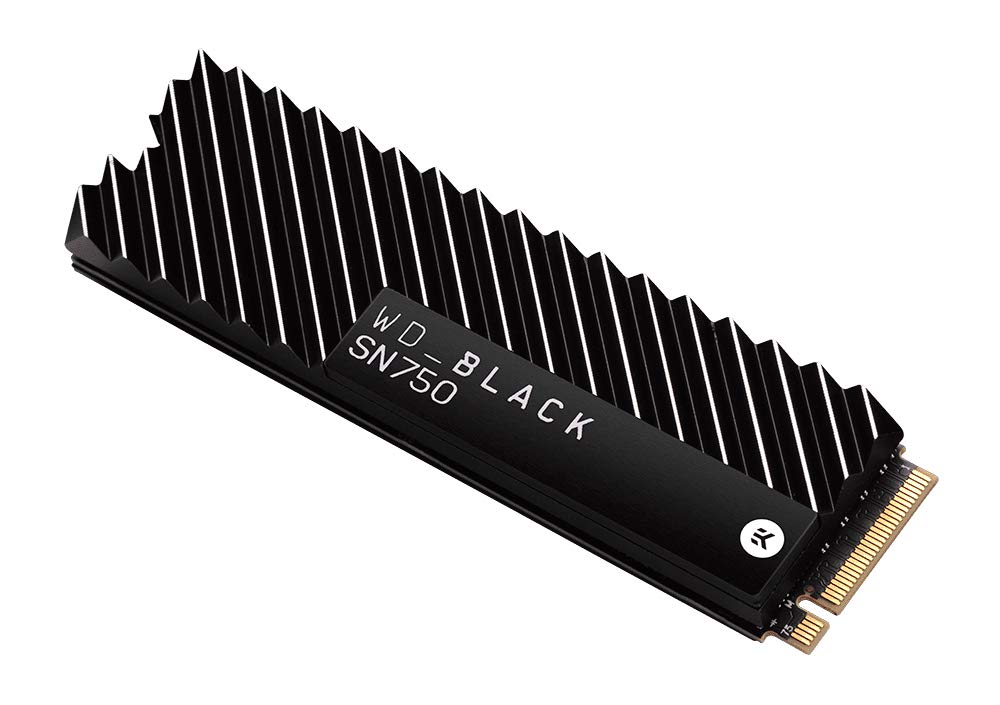 WD_BLACK 1TB SN750 NVMe Internal Gaming SSD Solid State Drive with Heatsink - Gen3 PCIe, M.2 2280, 3D NAND, Up to 3,470 MB/s - WDS100T3XHC