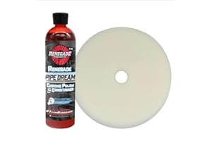 RENEGADE PRODUCTS Renegade Chrome Refinishing Bundle – Pipe Dream Chrome Polish & White Foam Finishing Pad – for Big Rigs, Marine & Metal Restoration