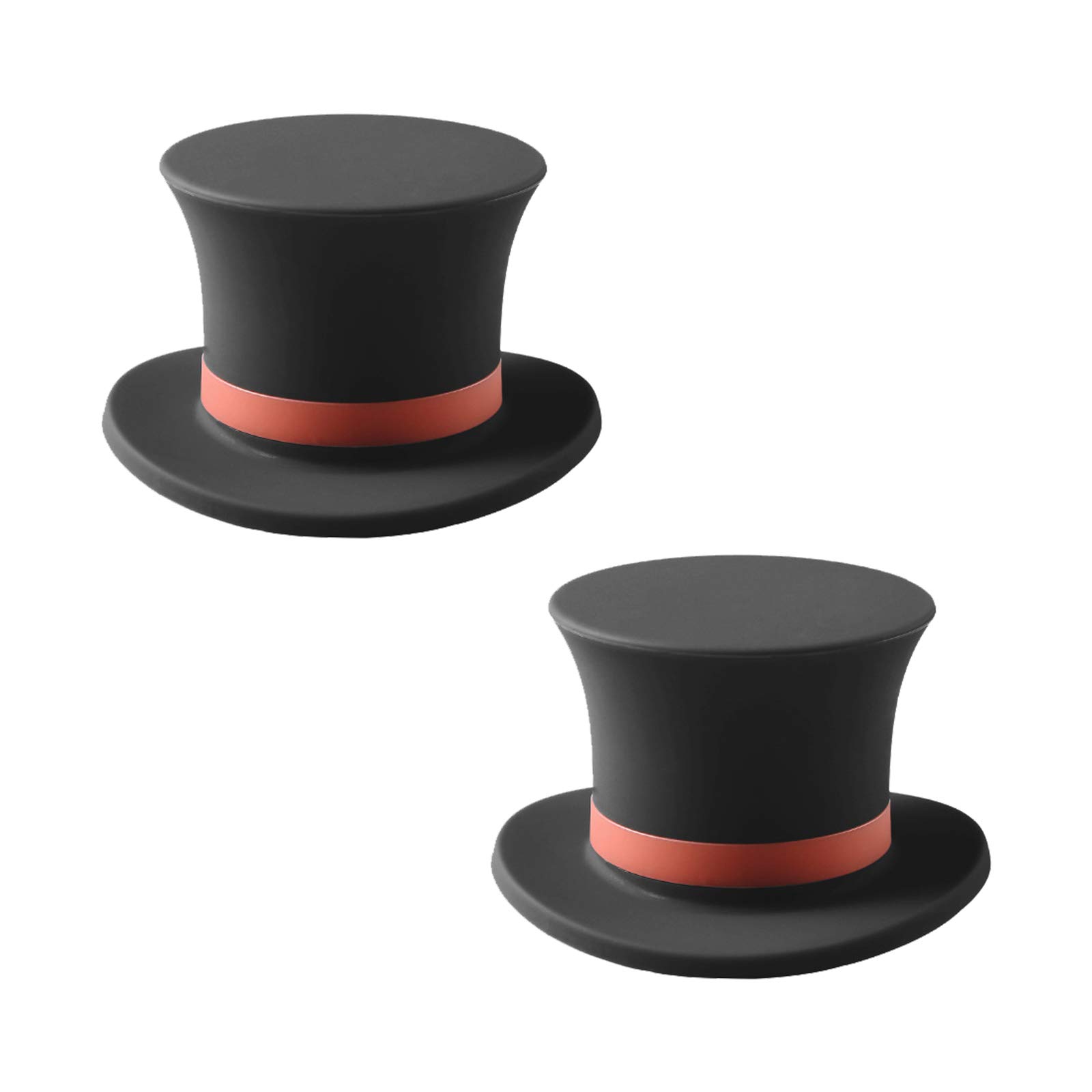 Wine Stoppers, 2 Pcs Funny Stopper for Wine Bottle Reusable Silicone Stopper Cap Leak-Proof Sealed Wine Bottle Cap Stopper Corks for Wine Champagne Sparkling Wine Black