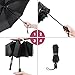 Travel Umbrella, Unimi Compact Lightweight Folding Umbrella - Mini Umbrella- 210T Micro-weave Fabric -Teflon Coating-Auto Open Close -8 Ribs -Black