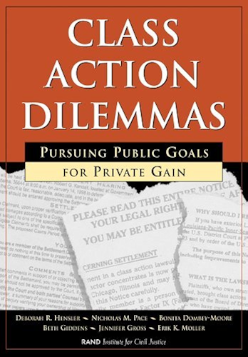 Download Class Action Dilemmas: Pursuing Public Goals for Private Gain (English Edition) PDF