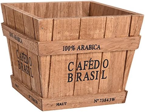 Wooden Garden Herb Planter Flower Green Plant Pot Breathable And The Wood Smell Fresh Suitable For Balcony Garden, Office, Home Decoration, Gardening
