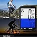 MACUNIN Bicycle Cycling Computer Multi Function Wireless Waterproof Bike Speedometer Odometer with 3” Large LCD Display and Backlight (Backlight-Blue)thumb 3