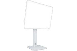 Carex Day-Light Elite Bright Sunlight Therapy Lamp, 10000 LUX Therapy Lamp at 12 Inches, LED Bright White Light with Adjustable Height and Brightness Levels for Mood, White
