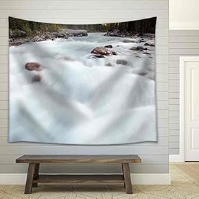 Mistaya Canyon, Banff National Park, Alberta, Canada - Fabric Wall Tapestry Home Decor - 51x60 inches