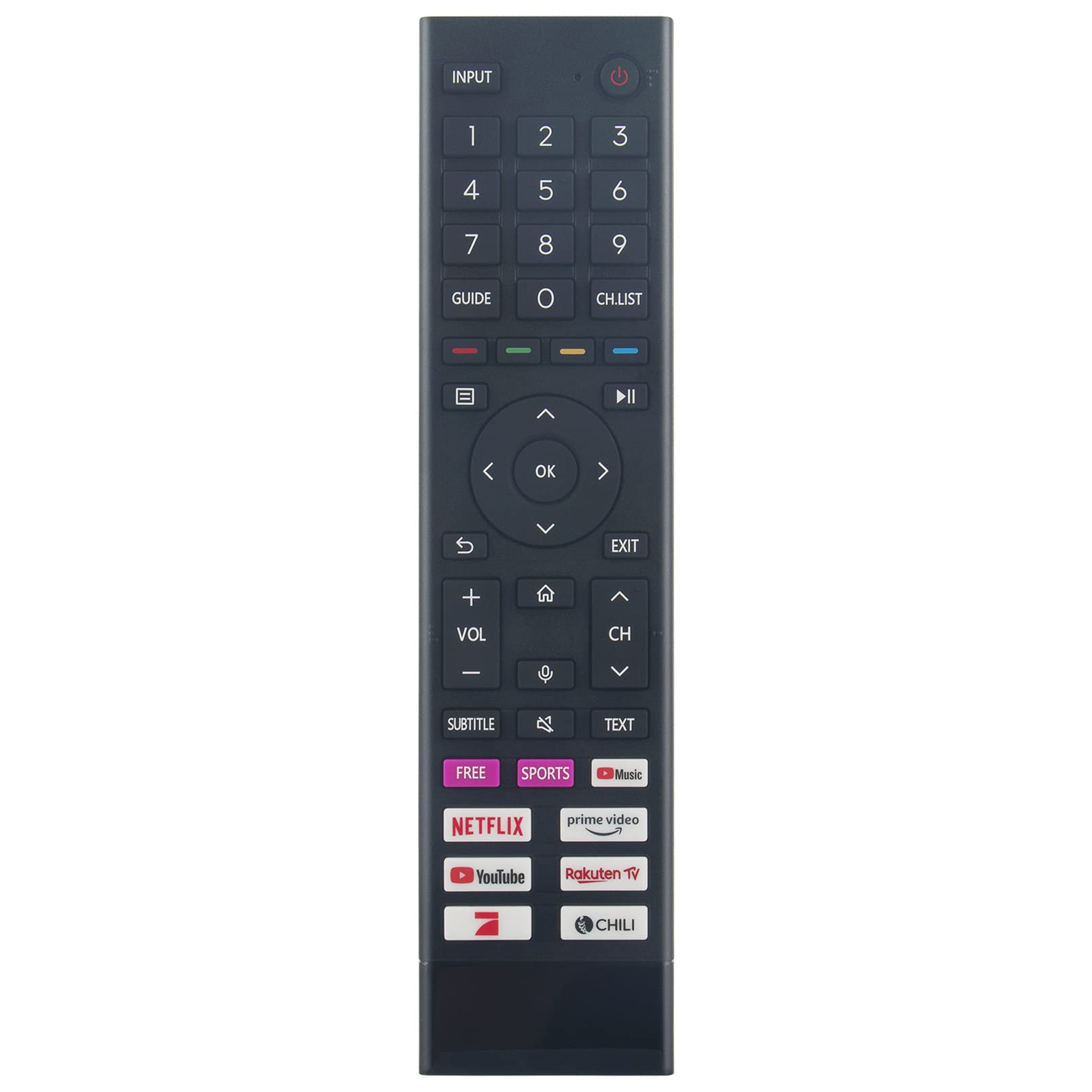 ALLIMITY ERF3I80H Remote Control Replace fit for Hisense 4K Ultra HD TV A6GG A4EG 43A6GG 50A6GG 55A6GG 65A6GG 70A6GG 75A6GG 32A4EG 40A4EG A6FG 43A6FG 50A6FG 55A6FG 58A6FG 65A6FG 70A6FG 76A6FG