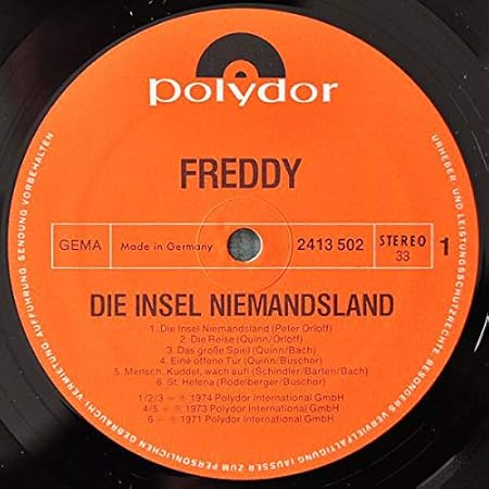 Freddy Quinn Freddy Quinn Die Insel Niemansland Polydor 2413 502 Amazon Com Music