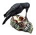 Ebros T Virus Infected Raven Crow Feeding on Zombie Flesh Decorative Figurine 4.25