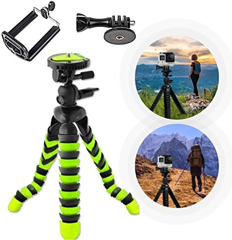 ANMANI Flexible Tripod with Iphone and Smartphone Holder - A Light Camera Stand for DSLR, SLR - Free Gopro Mount