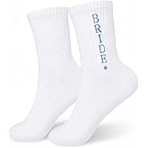 BVIELOY Bride Socks, White Bride Gifts, Wedding Slipper Socks, Bachelorette Party Decorations Bridesmaid Gifts