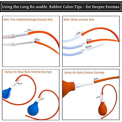 HealthAndYoga(TM) Rubber Colon Tube - Close End 22 FR