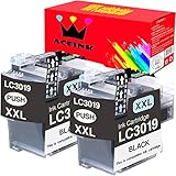 AceInk Compatible LC3019 XXL 2 Packs Black Ink