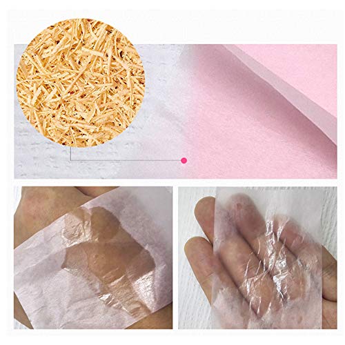 Women Oil Absorbing Tissues 100pcs/box Oil Blotting Paper Portable Facial Tissues for Outdoor Traveling Usage - Thumbnail 2