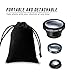 PLAY X STORE Camera Lens Kit For cell phone - 3 in 1 Universal Clip-on Lens, Fish Eye Lens, Macro And Wide Angle Lens(Black)