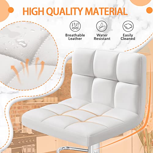 Furmax Bar Stools Modern Pu Leather Swivel Adjustable Hydraulic Bar