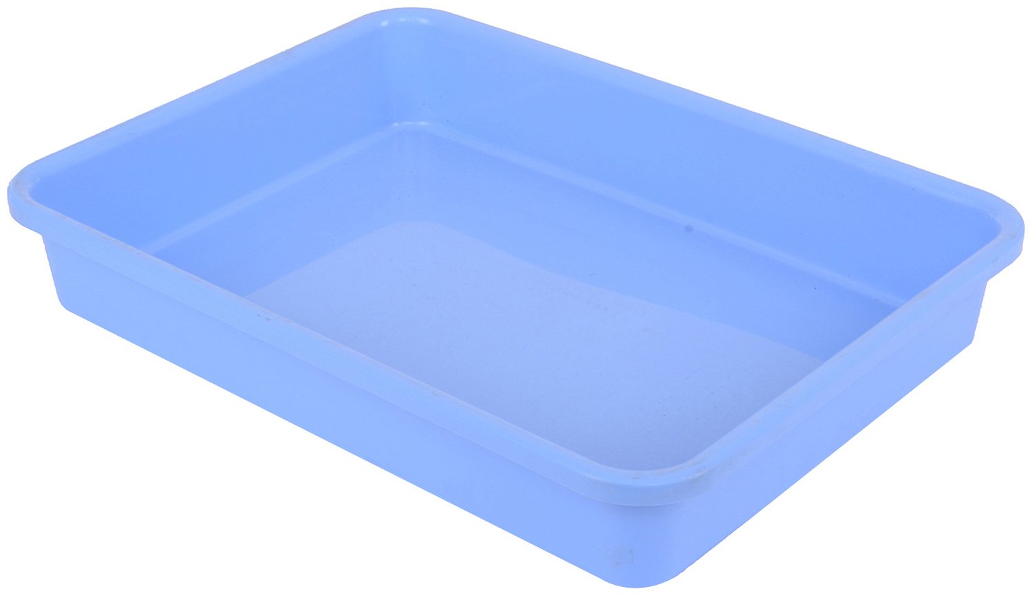 Buy Samruddhi Plastic Tray, 30 Cms X 40.5 Cms X 7 Cms, Blue, Pack Of 4 Online at Low Prices in