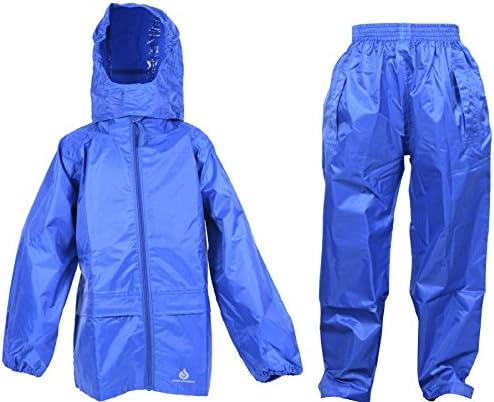 DRY KIDSWaterproof Suit - Comprising of Waterproof Packaway Jacket and Waterproof Over Trousers