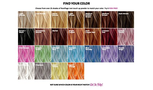 Root Touch Up Hair Powder - Temporary Hair Color, Root Concealer, Thinning Hair Powder and Concealer Refill Jar with Detail Brush Included, .35 oz (LIGHT BLONDE)