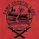 Camp Crystal Lake T-Shirt-Jason Friday the 13th shirt-XL-Red