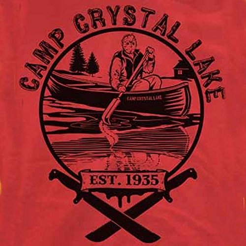 Camp Crystal Lake T-Shirt-Jason Friday the 13th shirt-XL-Red