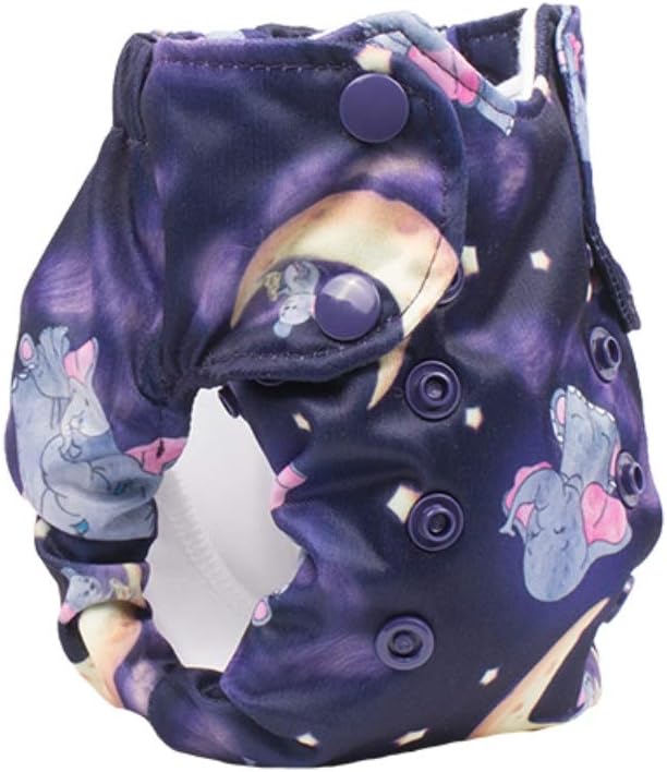 No Prep Cloth Diaper for Newborns – Smart Bottoms Born Smart 2.0 – Washable, Reusable – Natural Fiber Interior