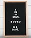 Word Up Premium Felt Letter Board (12x18, Oak Frame and Black Felt) with 300 3/4