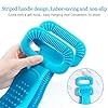 Inmorven Extended 76 cm/30 inches Back Scrubber Silicone Shower Brush Body Brush Exfoliating Body Scrubber for Men and…