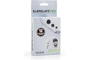 SlapKlatz PRO Drum Gel Dampers – Black – 12 Pads in 3 Sizes – Storage Case Included