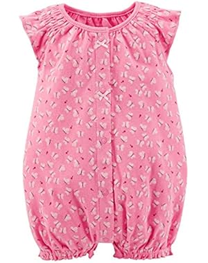 Baby Girls' Print Romper (Baby) Butterflies