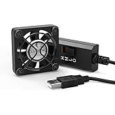 ELUTENG 40mm USB Fan with 3 Speed Control USB Ventilator 5V Max 5300RPM High Flow VR Cooling Fan Compatible for Receiver DVR Playstation Xbox Computer Cabinet Cooling