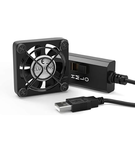 GPX Mini Ventilatore USB 4 Pollici (10,2 Cm) | Inclinabile E Silenzioso | Compatibile Con PC, Laptop, Power Bank | Colore Blu