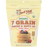 Bob's Red Mill Organic 7 Grain Pancake &amp; Waffle Mix 24 oz (Two Pack) - Multigrain Organic Pancake and Waffle Mix - Double Pack Pancake and Waffle Mix (Two 24 oz resealable bags)