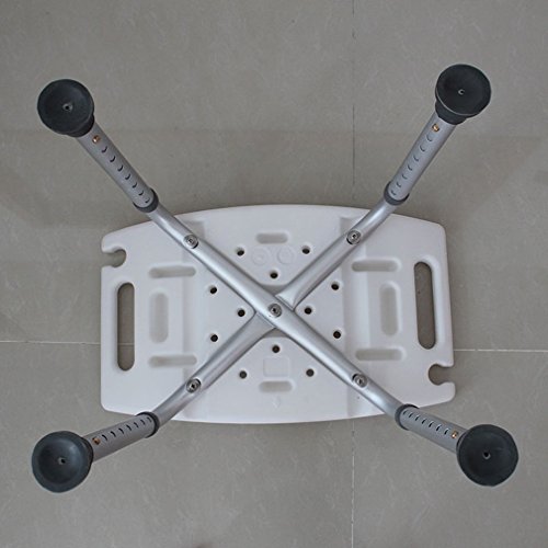 Bathroom Stools Shower Benches Medical Equipment Adjustable Height Bathroom Weight Capacity 300 lbs Safety Accessibility with Anti-Slip Rubber Tips for Safety Stability