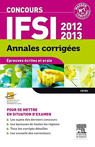 Annales corrigÃ©es Concours IFSI 2012-2013 by (Paperback)